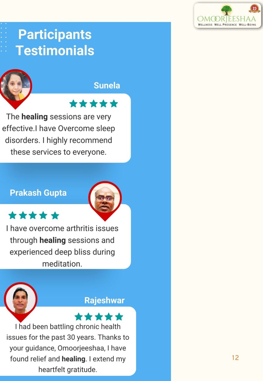 Testimonials - Shree Purushartha Chakram